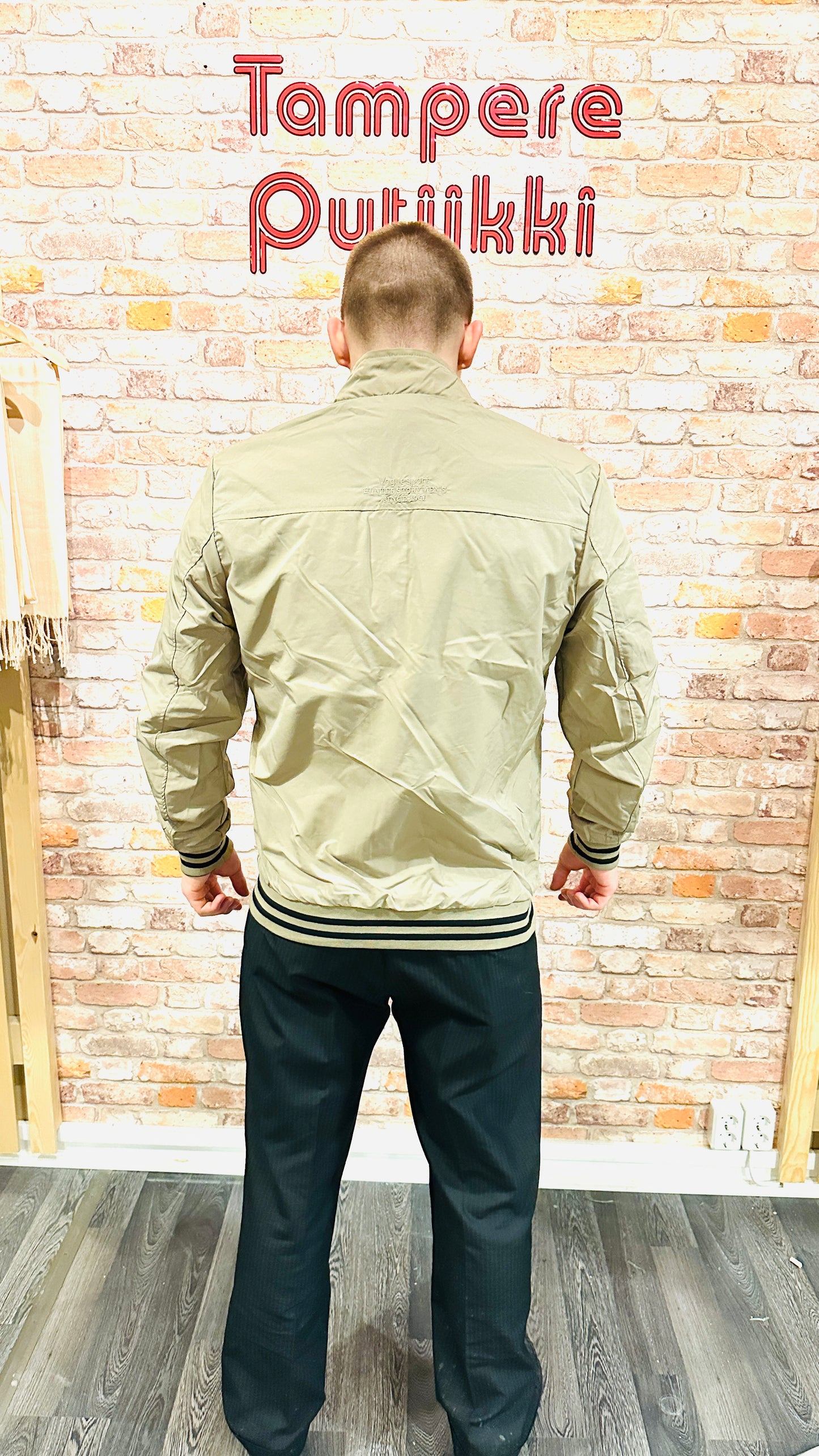 Doubla Väri Takki Beige